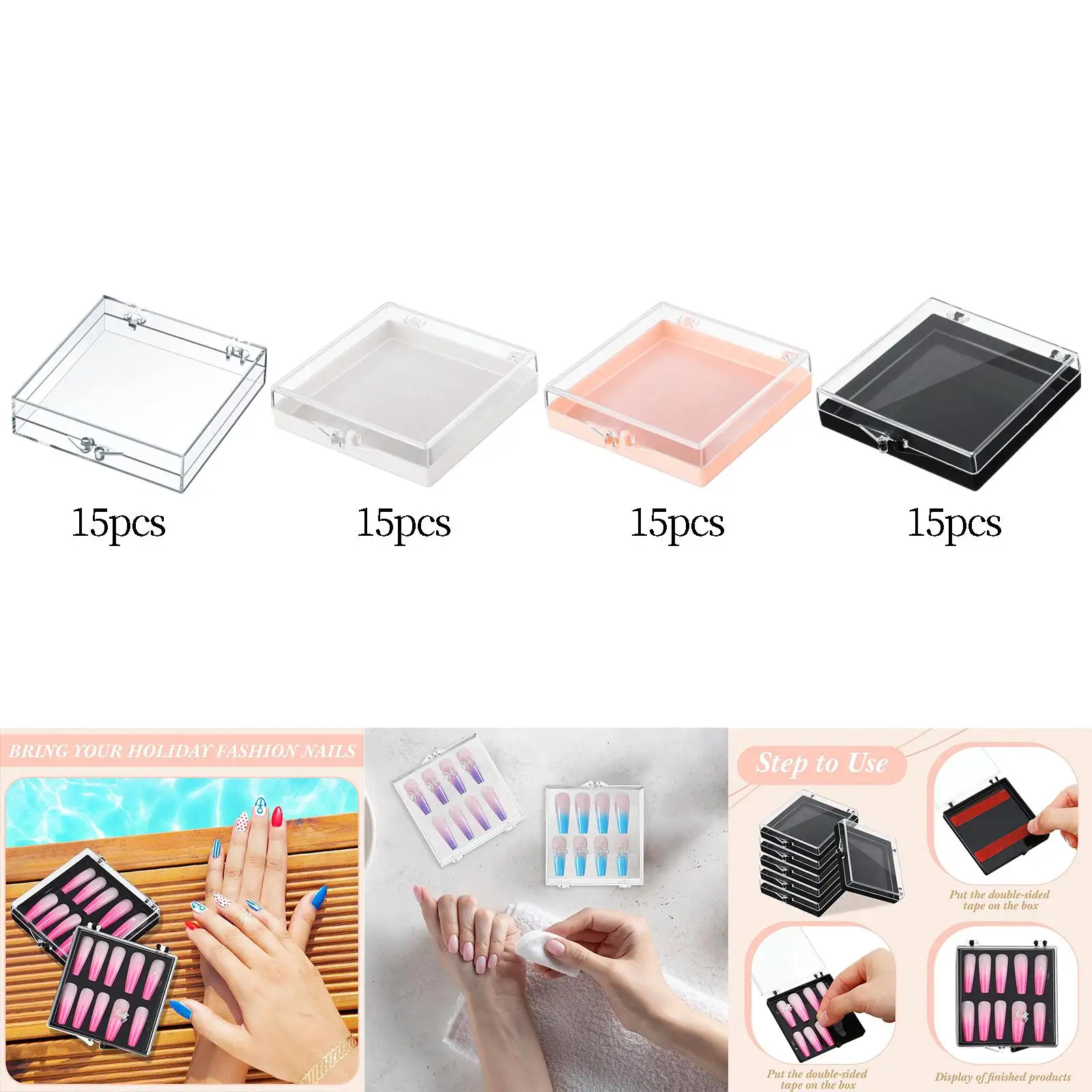 

15 штук ремесла поставка Чехол маленькие бусинки органайзеры для ювелирных изделий бусы серьги