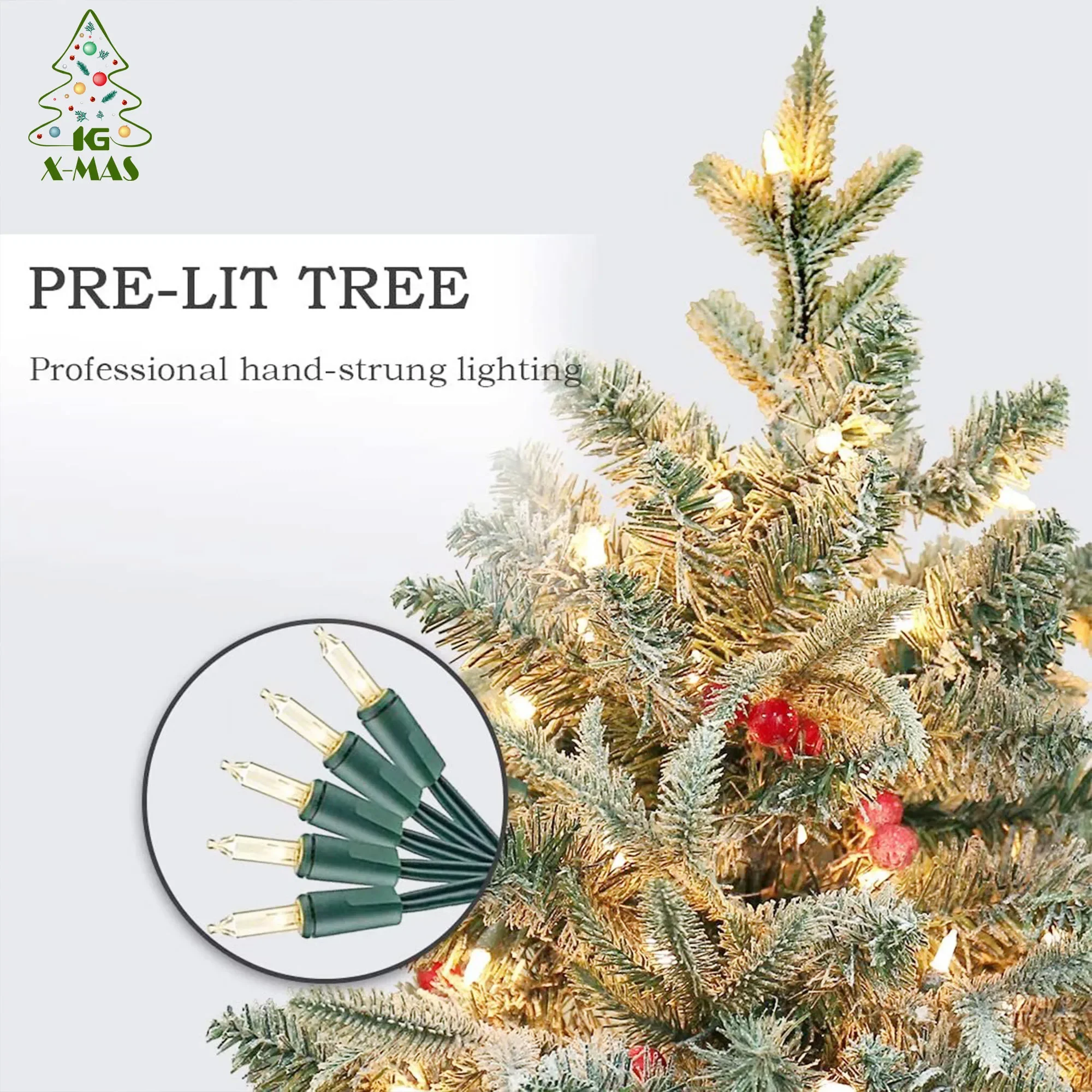 KG Xmas оптовая продажа Arbol De Navidad Noel 6 футов 7 реалистичная матовая рождественская