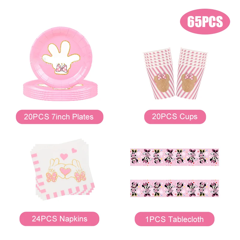 Набор декора для дня рождения Минни Маус