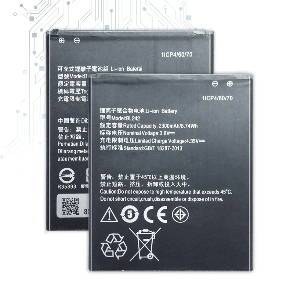 BL 242 BL242 Аккумулятор для Lenovo K3 K30-W K30-T A6000 A3860 A3580 A3900 A6010 Plus a6010Plus Аккумуляторы