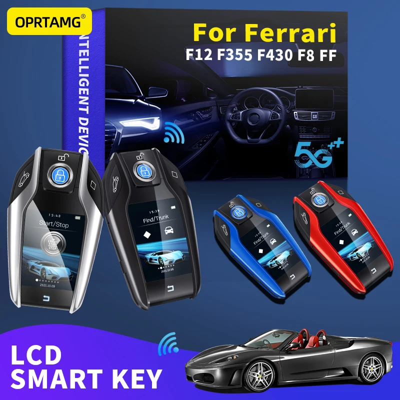

OPRTAMG Modified Car Smart LCD Key Remote smart key For Ferrari F12 F355 F430 F8 FF 1995 1996 1997 1998 1999 2000 2011 2012 2021