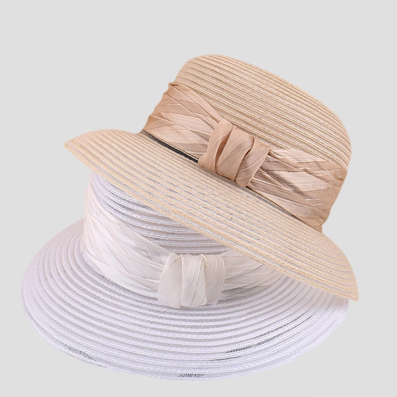 Фото MAXSITI U летняя дышащая Солнцезащитная шляпа Sombreros для женщин Складная пляжная шляпа в рыбацком стиле черная соломенная шляпа Панама Кепка №1