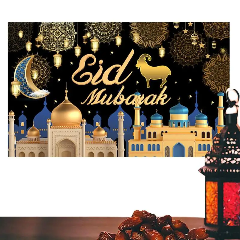 

Полиэфирный фон для фотосъемки сэйдмубарак украшение для дома настенное исламиканское искусственное украшение с веревкой легко повесить