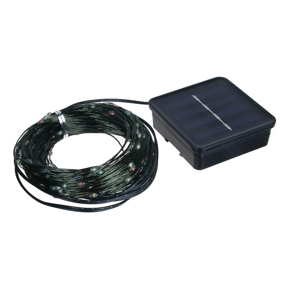 Гирлянда INBLOOM нить росы на солнечной батарее 20м 200LED*мульти 2 режима 2V120Ma 1.2V1000mAh |