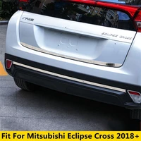 stainless steel front rear trunk lid tailgate door strip decor cover trim for mitsubishi eclipse cross 2018 2022 car accessories