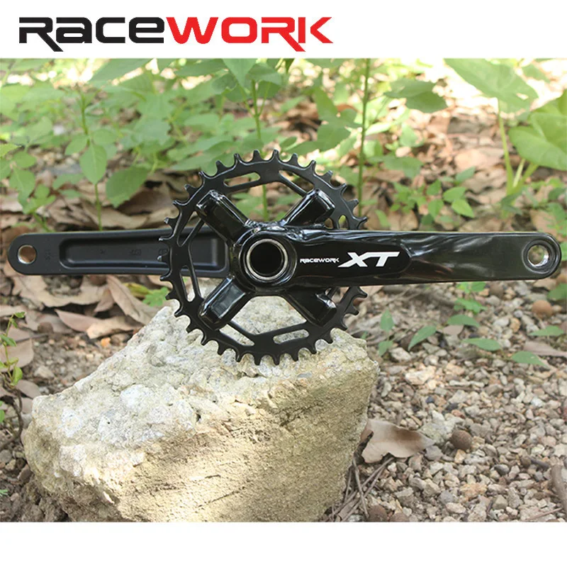 RACEWORK XT Велосипедный шатун Mtb 104BCD 32/34/36/38T Шатуны звездочки 170/175 мм для SHIMANO Hollow Integrated