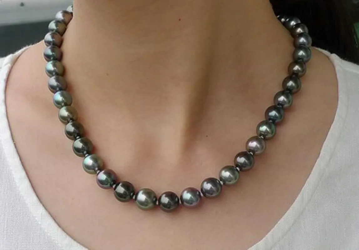 Женское колье с подвеской из серебра 925 пробы 12-14 мм