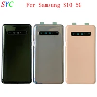 rear door battery cover housing case for samsung s10 5g g977 back cover with logo repair parts