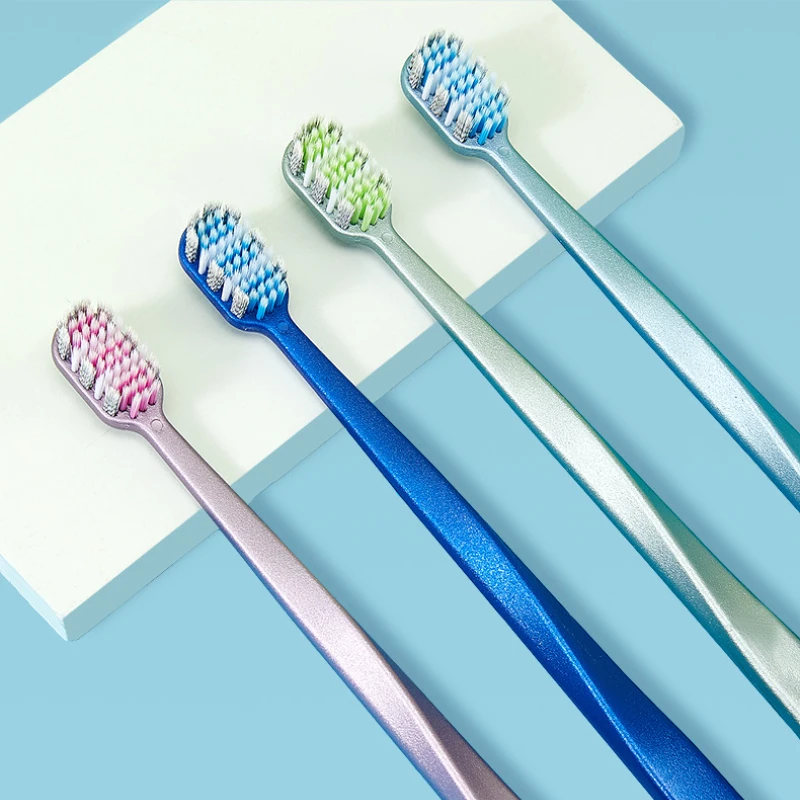 

Ultra-fine Toothbrushes Wave Nano Million Bristles Micro Soft Tooth Brush With Holder Portable Oral Care Eco Product Kit