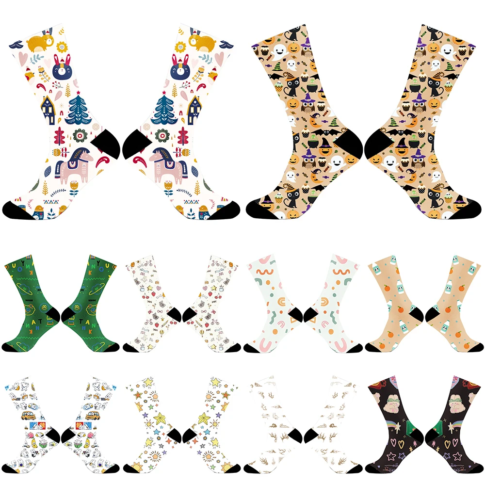 Новинка 2024 классные забавные повседневные пастельные носки унисекс в стиле