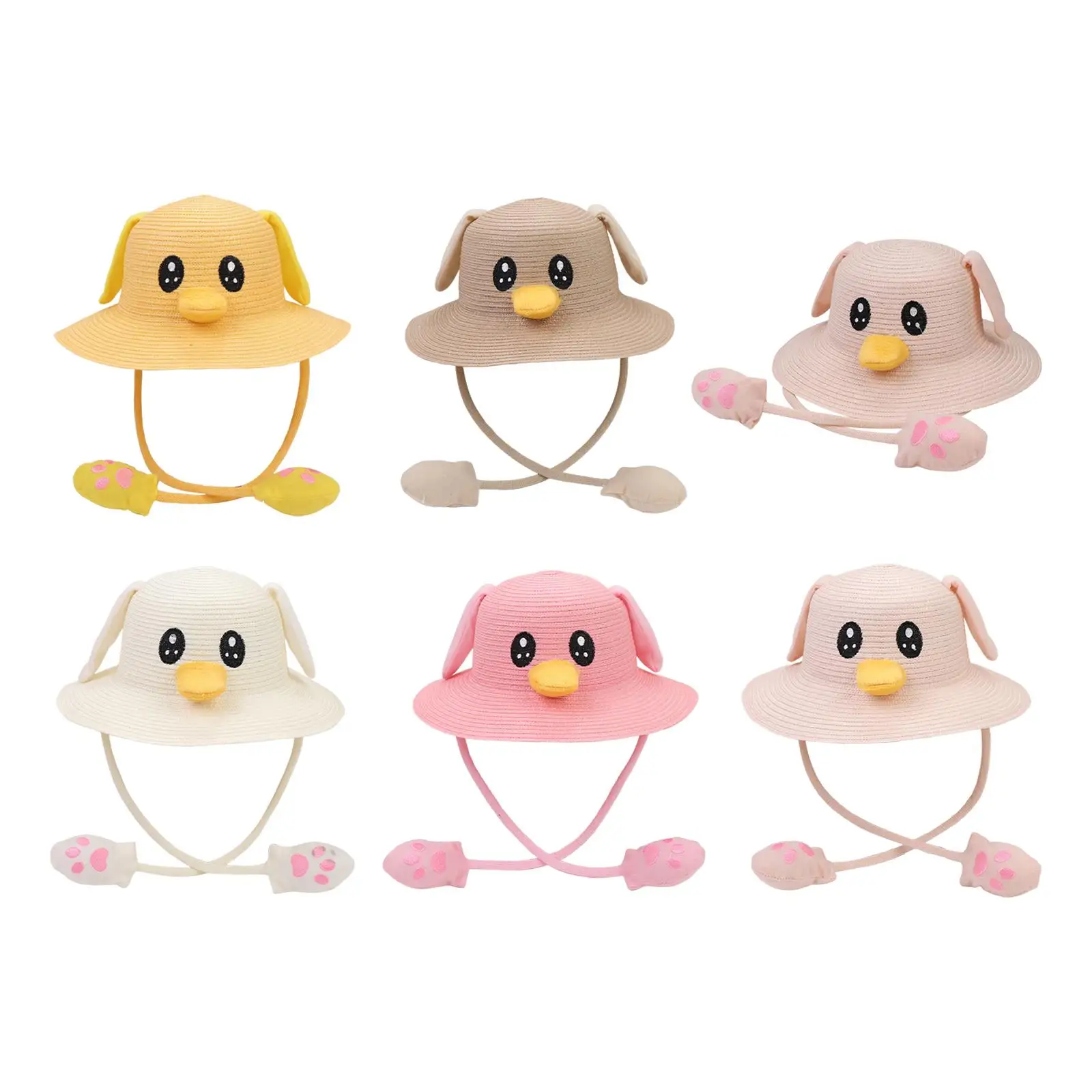 

Moving Ears Hat Packable Casual Fashionable Sun Protective Kids Sun Hat for Travel Costume Accessories Street Parties Dress up