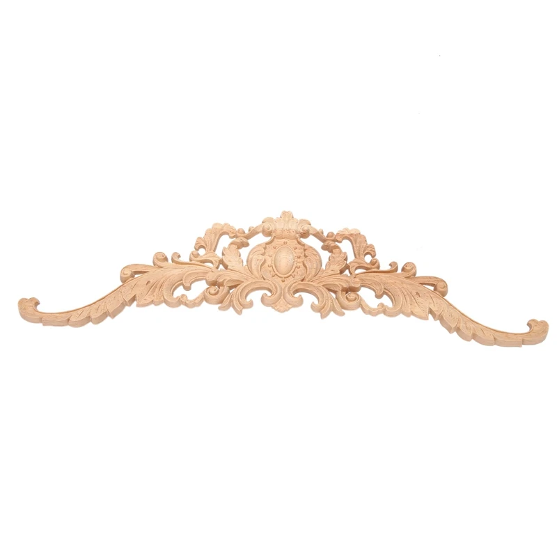 Акция! Винтажная деревянная резная угловая аппликация в виде растений настенная