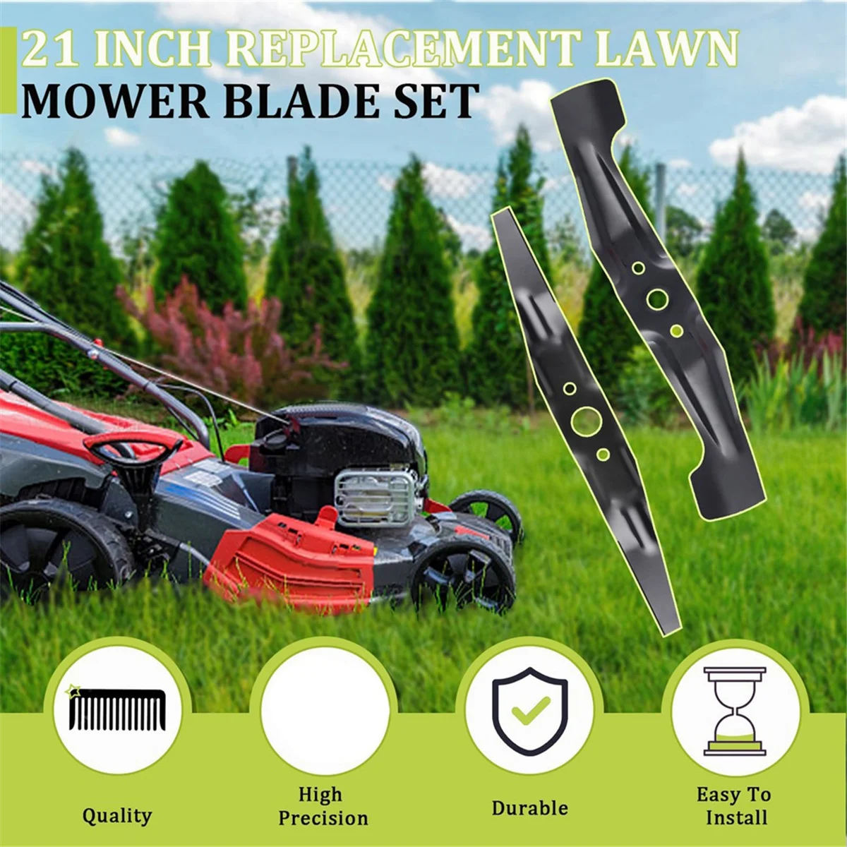 Лезвия для газонокосилки 72531-VH7-000 и 72511-VH7-000 21in HRX217 HRX217K1 HRX217K2 HRX217K3 модели MicroCut Twin