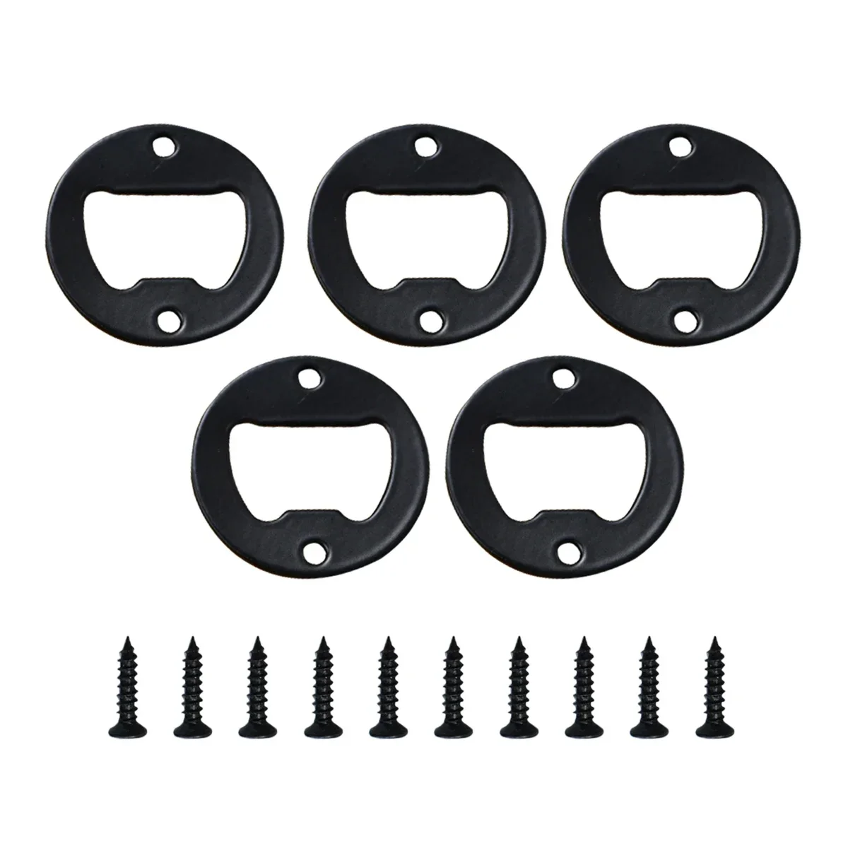 

Набор из 5 круглых металлических вставок для открывания бутылок античный бронза/серебро