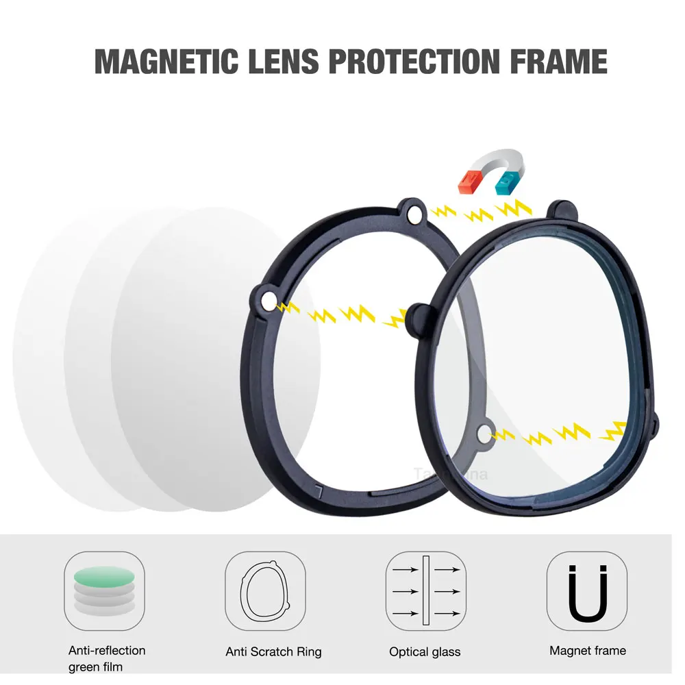 Новинка магнитная оправа для очков близорукости с защитой от сисветильник