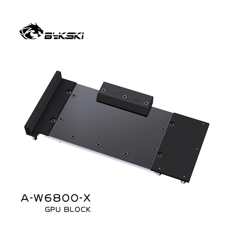 Водяной блок графического процессора Bykski для видеокарты AMD Radeon Pro W6800/медный