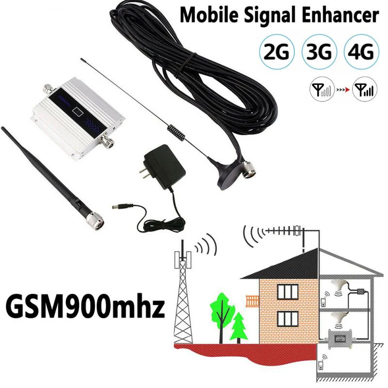 2G/3G/4G 900 МГц Ретранслятор 3G мобильный телефон бустер GSM усилитель с