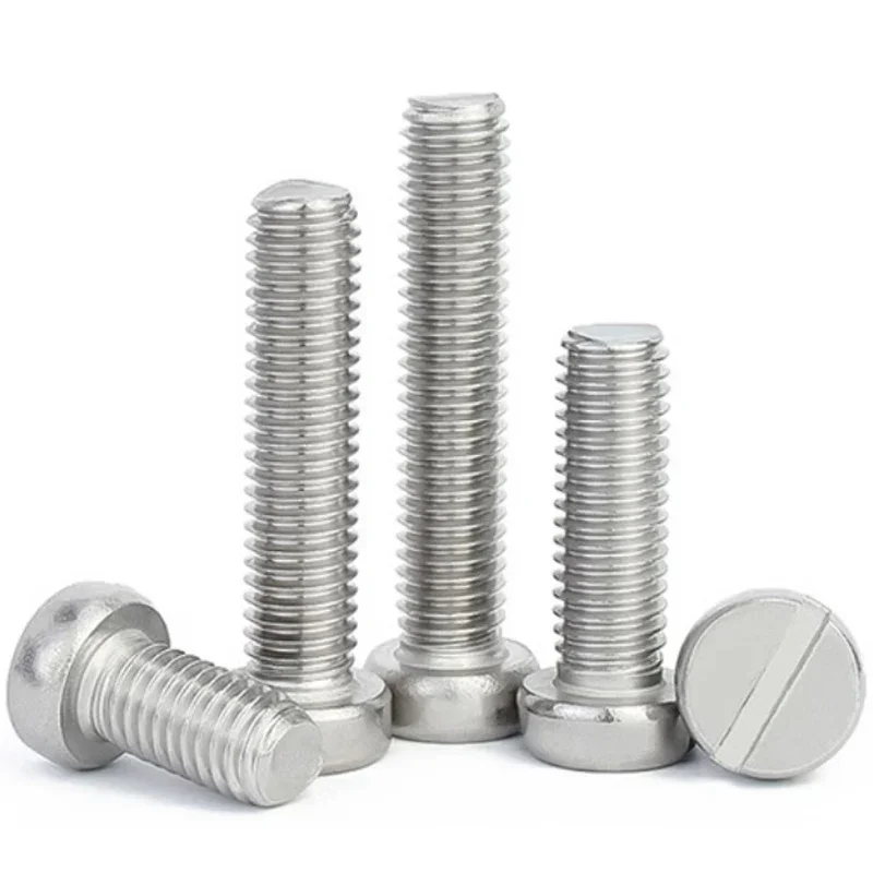 Винты с шлицевой крышкой из нержавеющей стали 304 одноканальные круглой головкой