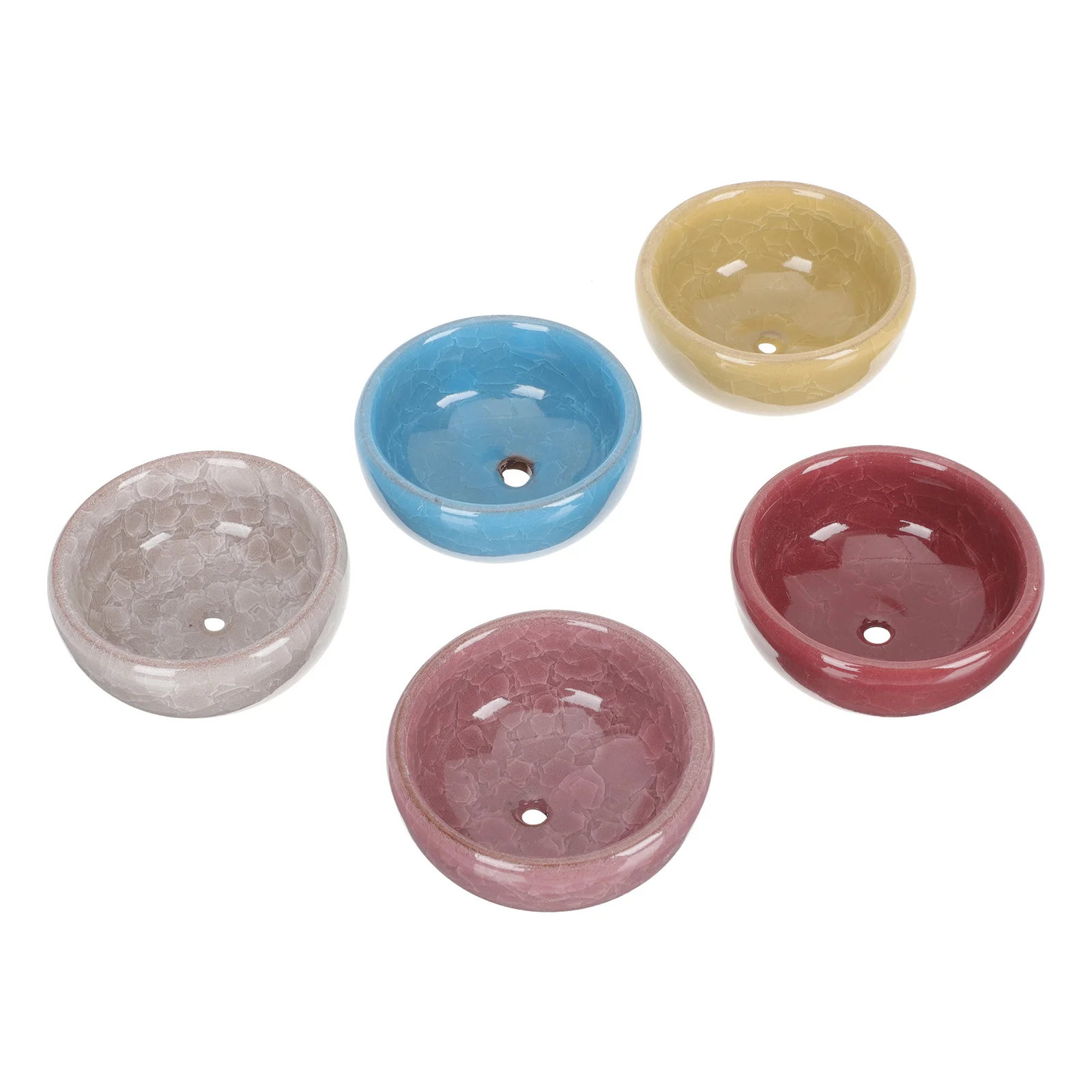 

5 Pcs Ceramic Flower Pots Creative Gardening Flower Pots Succulent Plant Pots