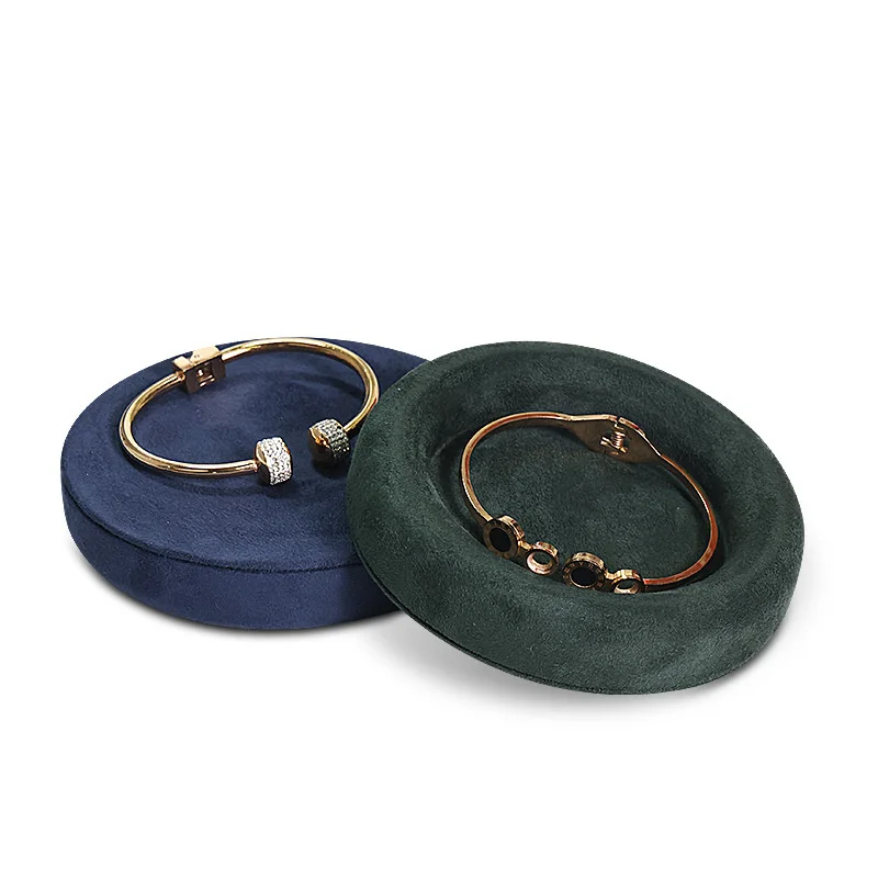 

Лоток для ювелирных изделий малого размера, органайзер для браслетов, часов, квадратная круглая шкатулка для хранения драгоценностей, высокая демонстрация