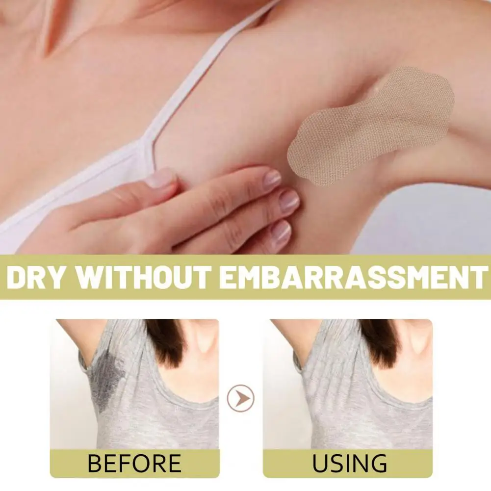 

Easy to Use Stretch Cloth Unisex Antiperspirant Pads Underarm Sweat Stickers for Student