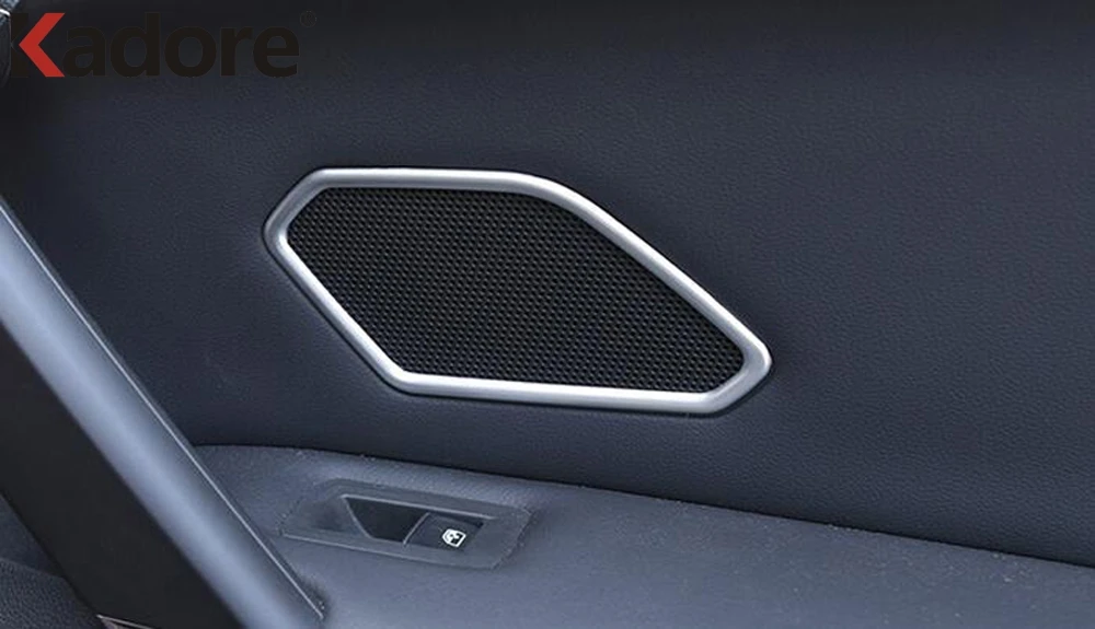 Для Volkswagen VW Tiguan 2017 2018 2019 2020 2021 углеродная Внутренняя дверь аудио крышка динамика
