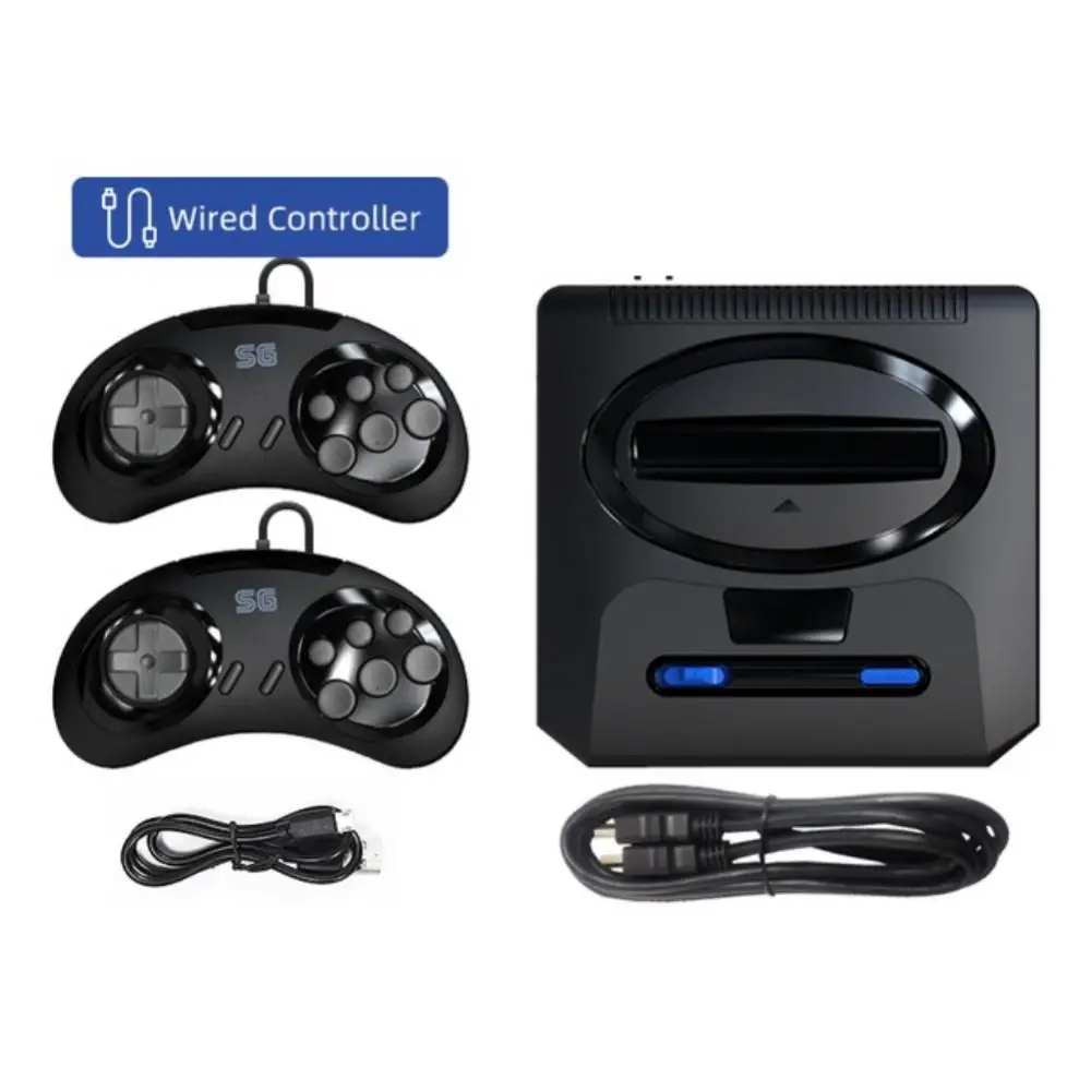 Беспроводная консоль для SEGA Mega Drive 2 HDMI-совместимая ретро-консоль 1900 + Dendy TV Games MD FC