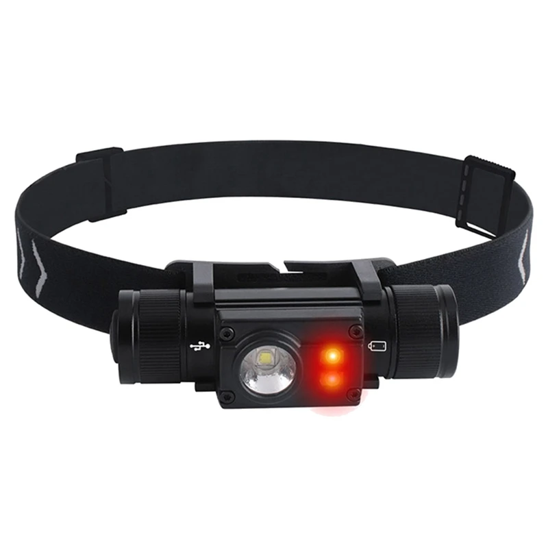 

Светодиодная головсветильник лампа HP 500, мощная Водонепроницаемая головсветильник ПА Type-C, аккумуляторная батарея 18650, босветильник