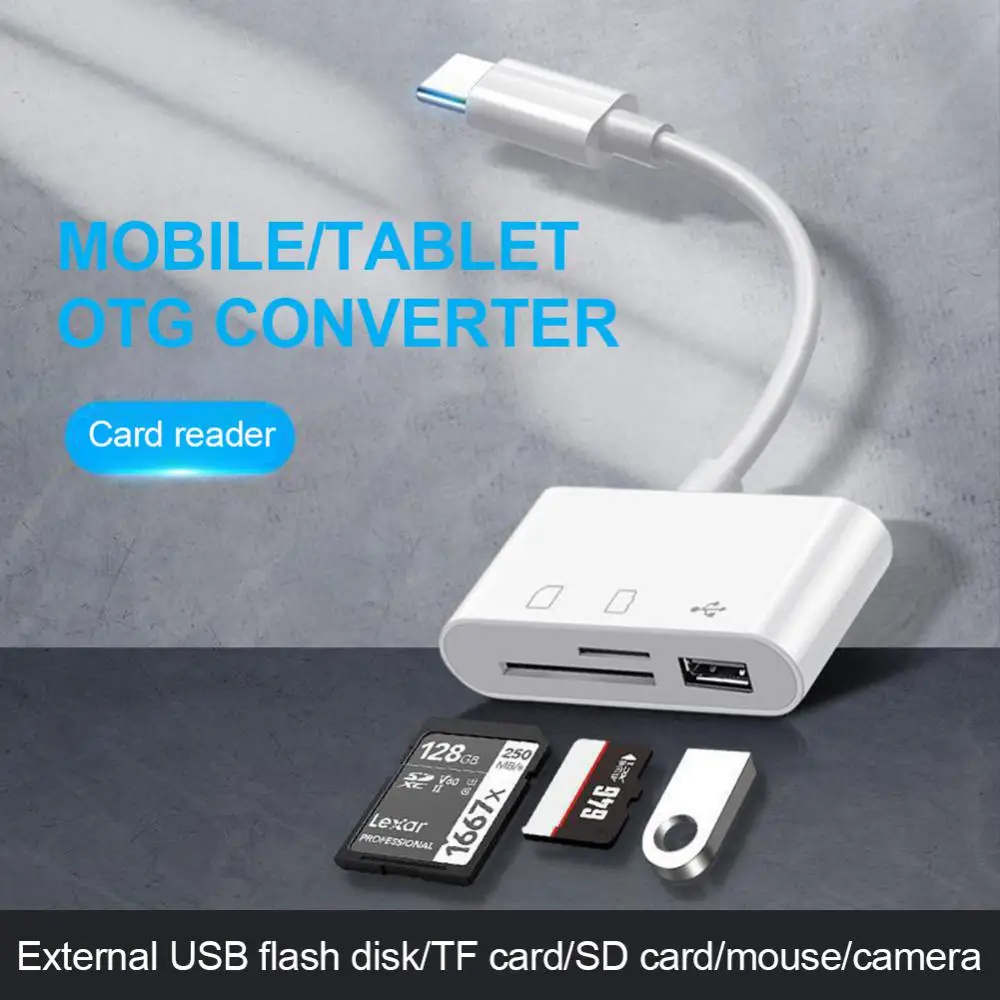 

Удобная карта памяти Usb-c Otg адаптер Otg устройство записи Type-c адаптер Micro Usb Type C кардридер портативный для Macbook Samsung