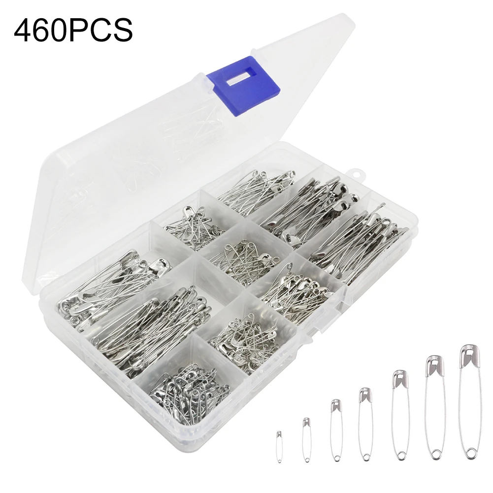 

460 шт., булавки для одежды, 7 размеров