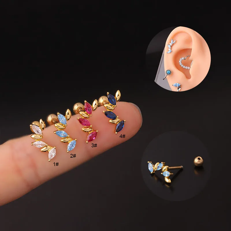 

1Pc 1.2mm Korean Fashion Piercing Stud Earrings for Teens Thick Rod Stainless Steel Earring for Women 2022 Ear Cuffs Jewelry