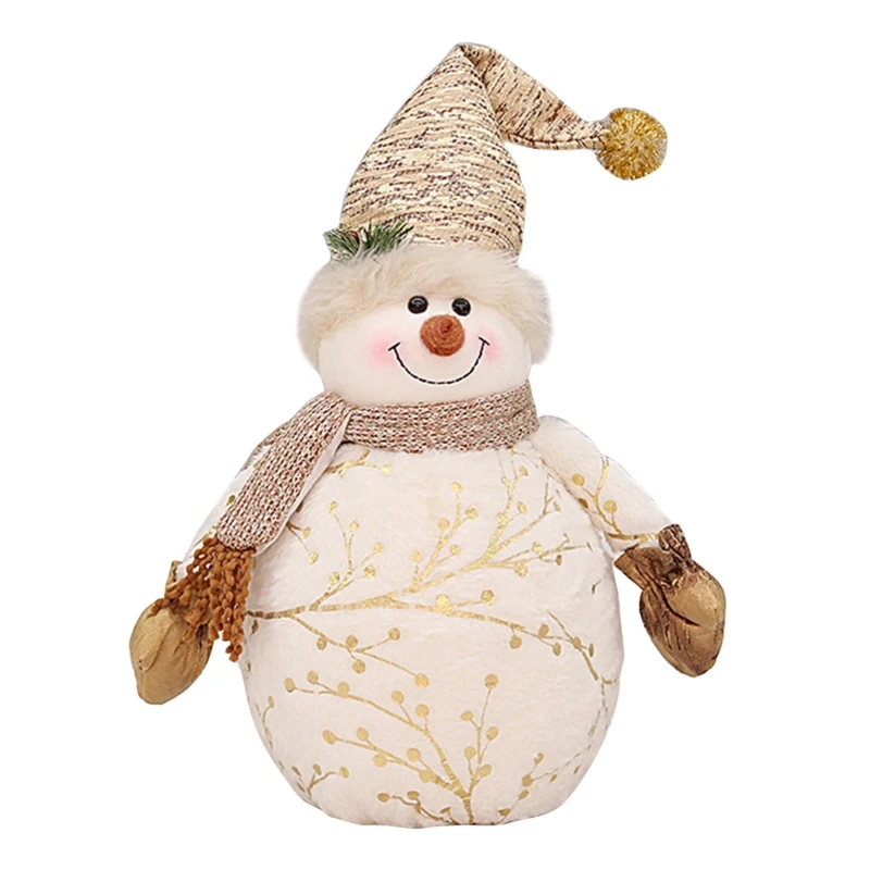 

Snowman Decorations Plush Handmade (with Scarf Style) Christmas Mistletoe