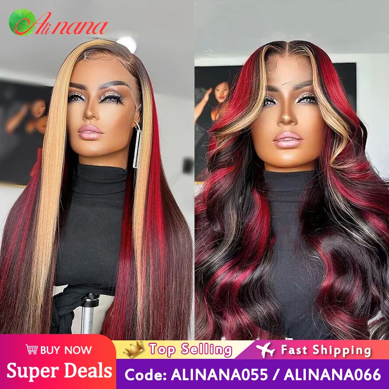 Ed Straight Body Wave Ready To Wear Glueless Wig Pre-plucked 13x4 Lace Frontal Human Hair Wig Wear Go
