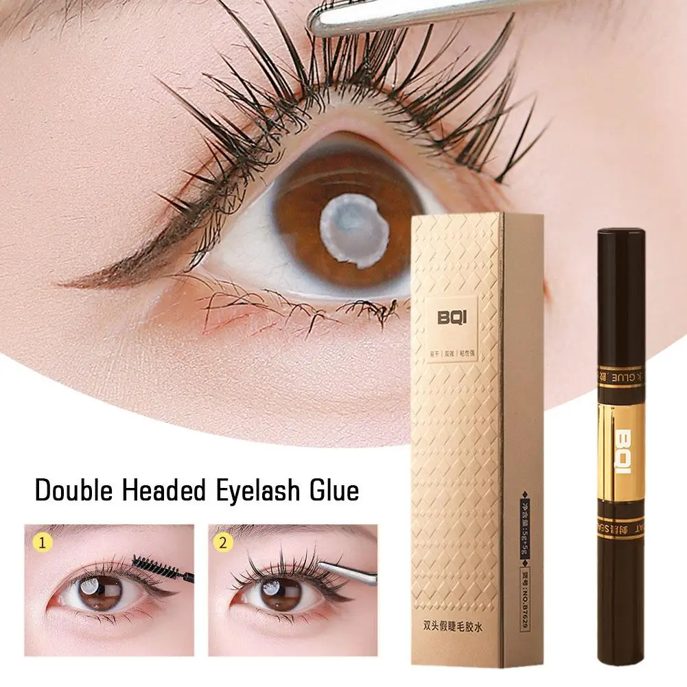 

Double Head Eyelash Glue Mascara Black Lash Extension Eyelashes Adhesive Glue Mascara Raincoat Eyelash Waterproof Makeup Fa G0K2