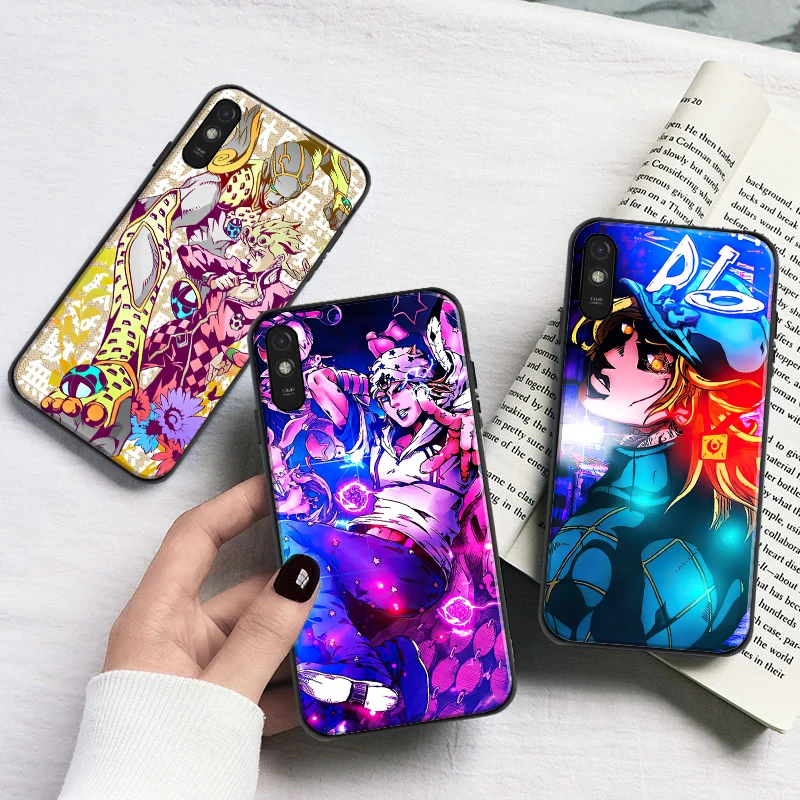 

JOJO’S BIZARRE ADVENTURE OVER HEAVEN Phone Case For Xiaomi Redmi 7 7A 8 8A 9 9i 9AT 9T 9A 9C Note 8 2021 Silcone Black Cover