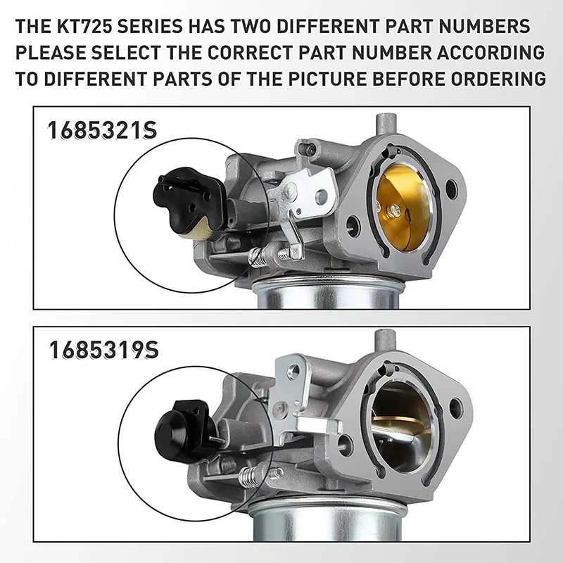 Фото Карбюратор 16‑853‑19S 32‑853‑63S для двигателей Kohler KT730 KT735 KT740 KT725, подходит для газонокосилок 1685319S 3285363S 3285367S. №4