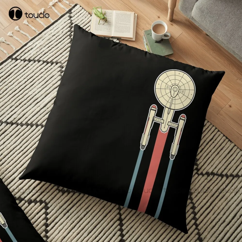 

Uss Enterprise Star Throw Pillow Decorative Throw Pillows Polyester Linen Printed Zip Decor Pillow Case Home Hotel Comfort