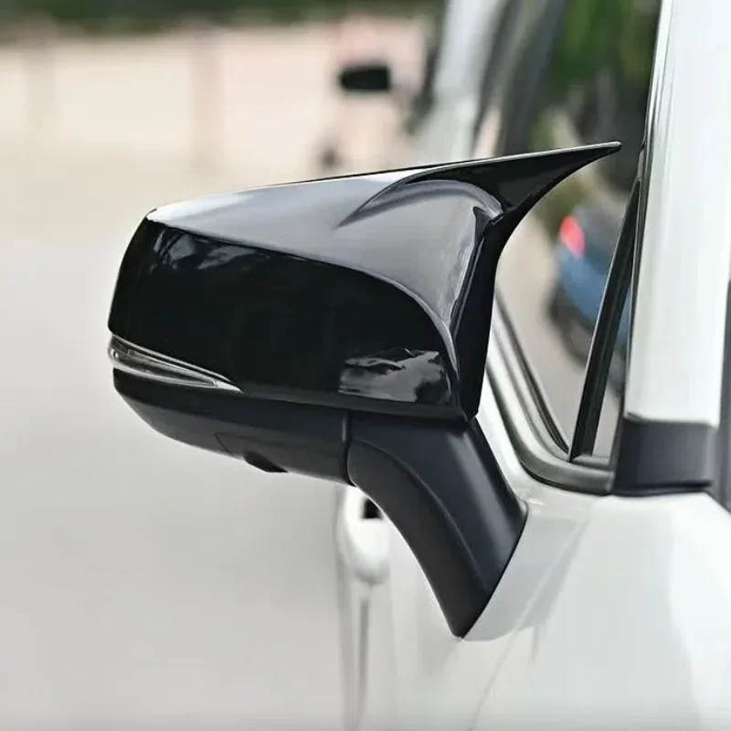 

Сменная крышка бокового зеркала заднего вида для Toyota Rav4 2019 2020 2021 2022 2023, глянцевое черное автомобильное боковое зеркало из углеродного волокна