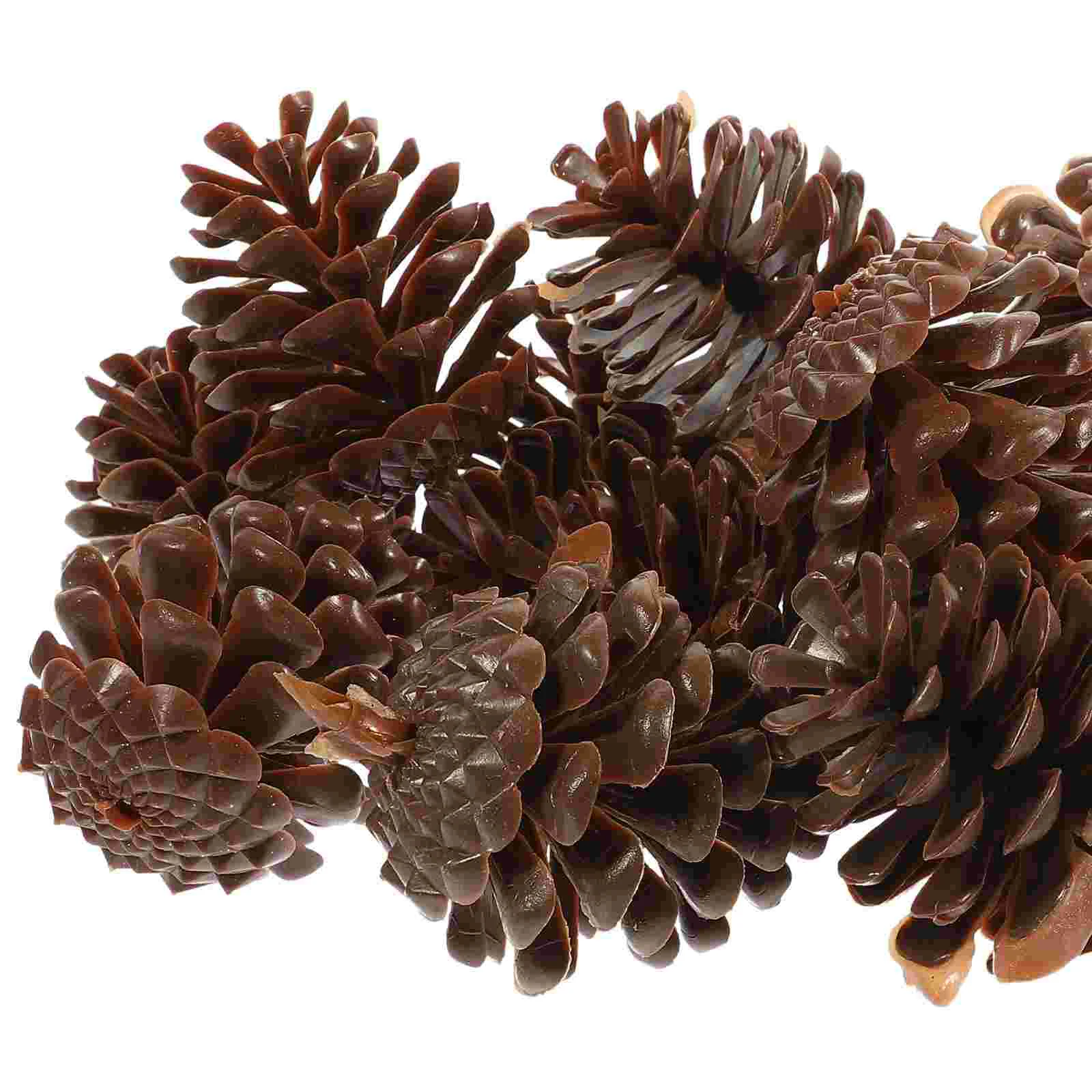 

30pcs Decorative DIY Christmas Vase Filler Pine Cone Realistic Pine Cones Artificial Pine Cone Fall Pine Cone