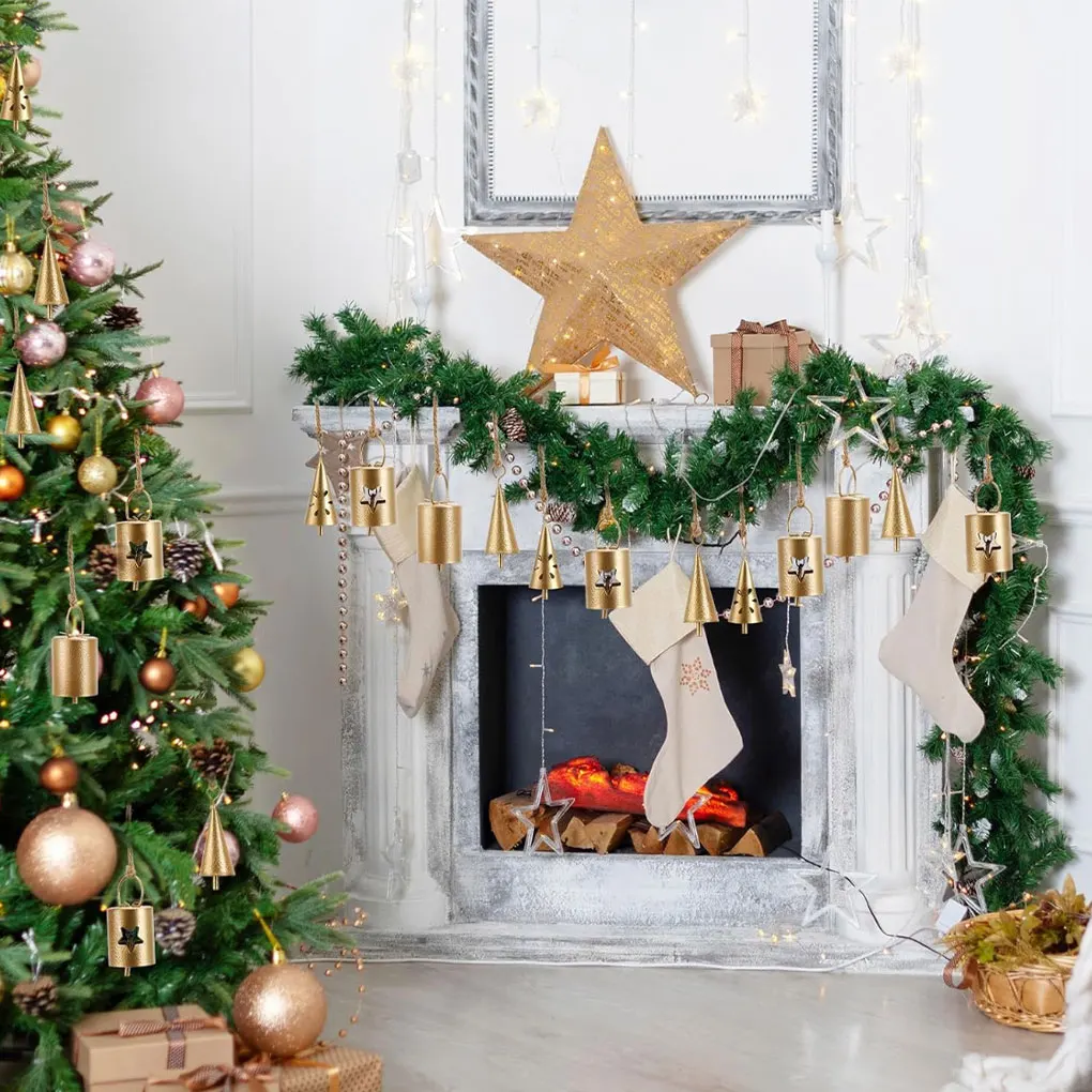 10 шт. рождественские украшения колокольчики для фестиваля вечеринки