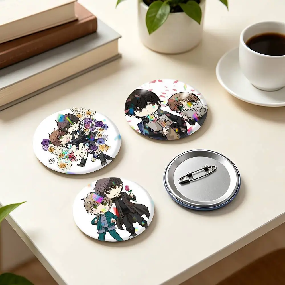 Фото Значки BL Comic S-Sekaiichi H-Hatsukoi 25, 32, 44, 58, 75 мм, персонализированные круглые броши-пины, аксессуар, подарок №2