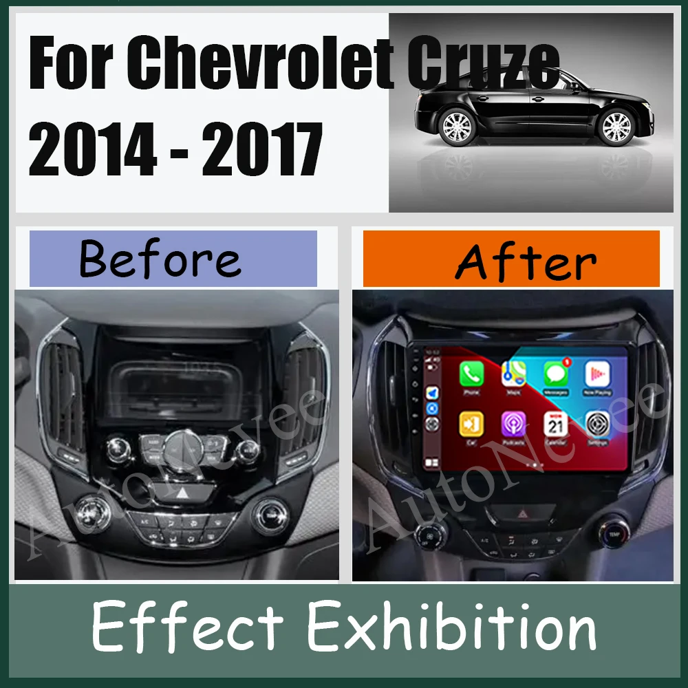 7862 Android 13 для Chevrolet Cruze 2014-2017 Автомобильный радиоприемник Видео Мультимедиа BT AHD LTE