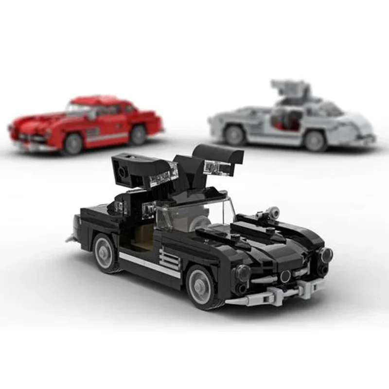 Moc строительные кирпичи городская модель суперкара Speed Champion 300 SL технология