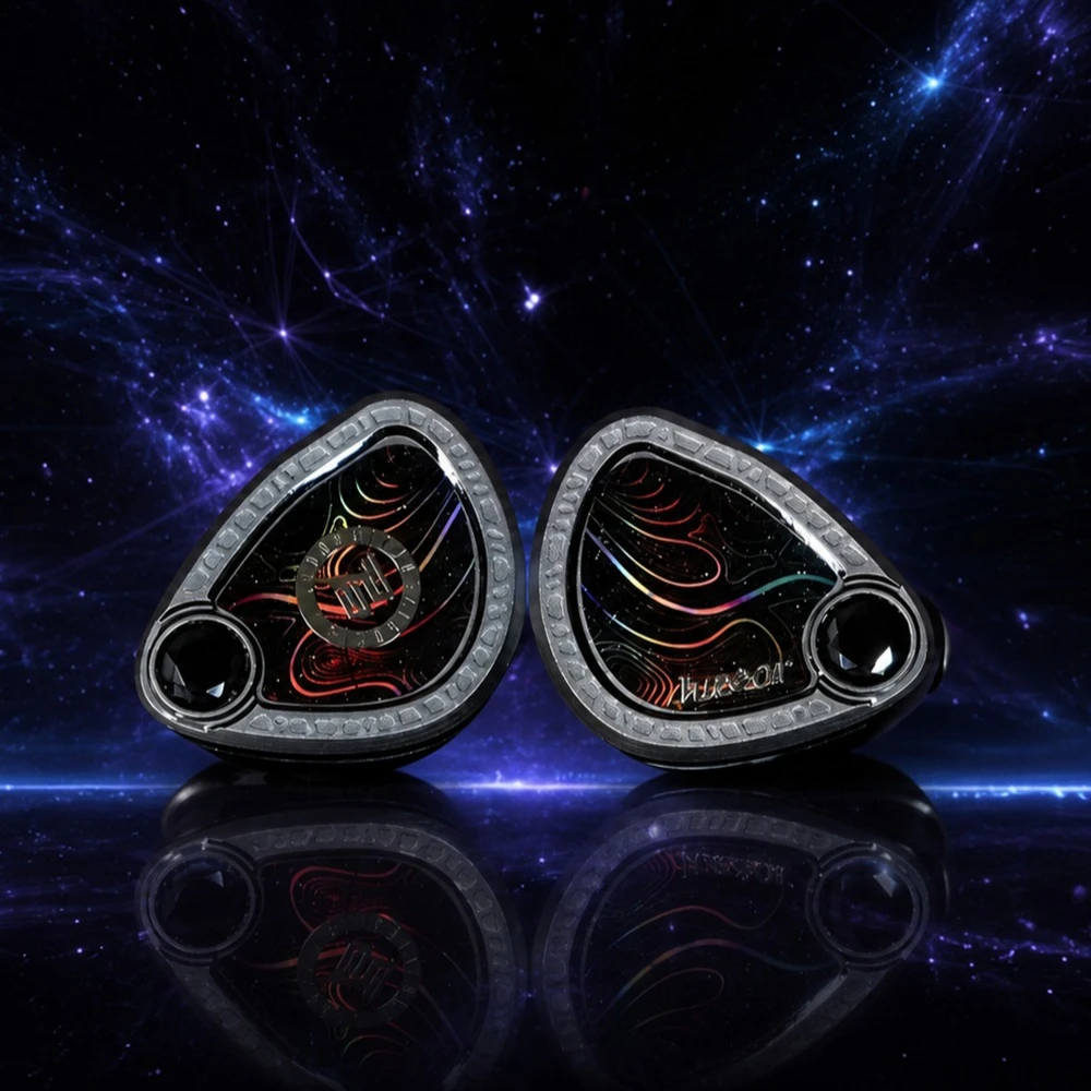 Фото Juzear Light Shuttle HiFi внутриканальные проводные наушники с 1 динамическим + 4 балластными + 2 планарными излучателями и сменным кабелем 3.5+4.4 мм. №2