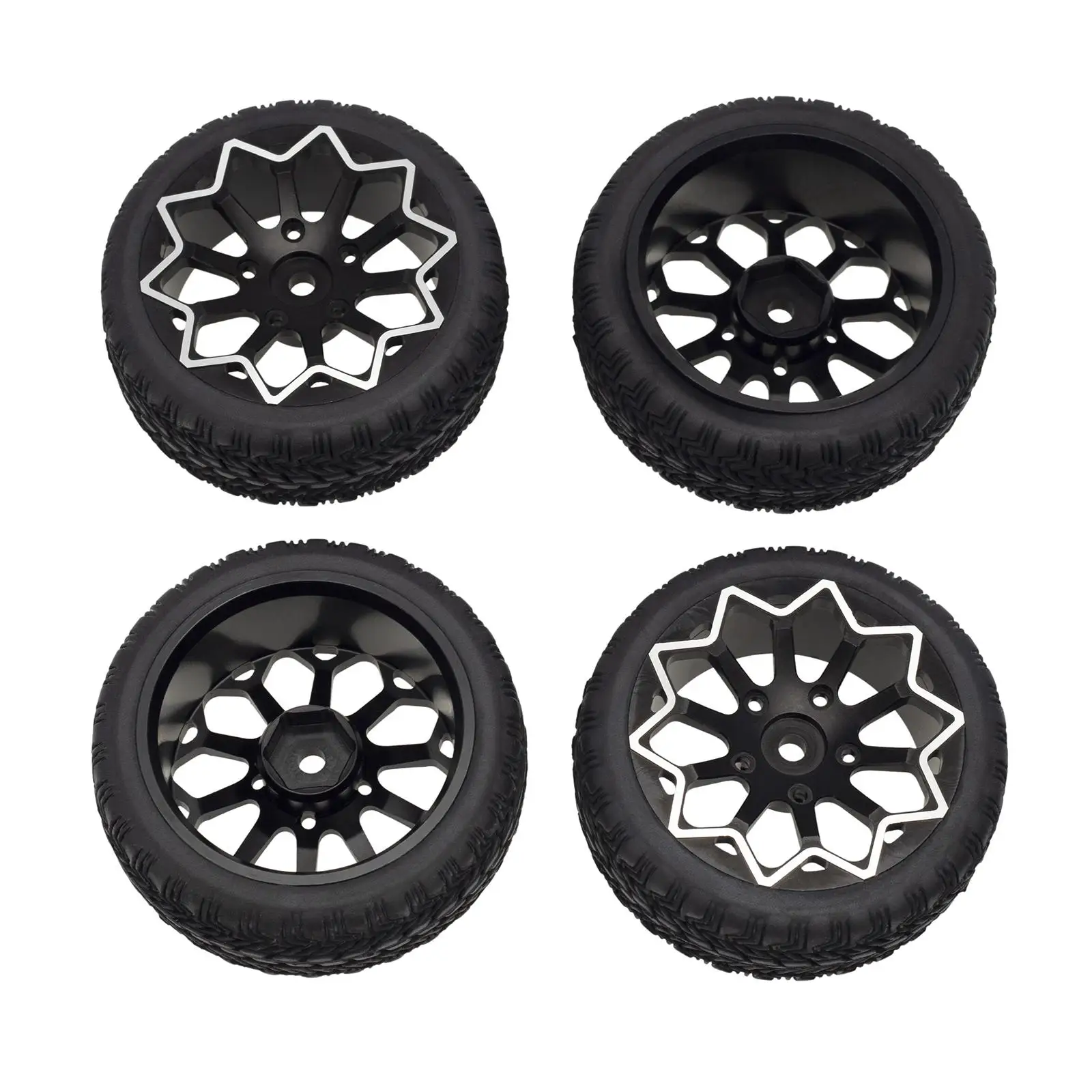 

12mm Hubs Universal RC Wheels Tires, Replace Parts for 1/10 Vehicles Hobby Car Parts Accessories