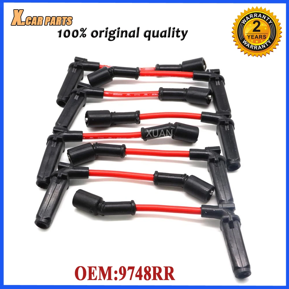 

NEW 9748RR Spark Plug Wire Kit Fit For Chevrolet Corvette SSR GTO Silverado Tahoe Cadillac Escalade GMC Hummer V8 9351593