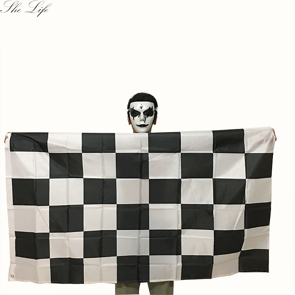

Черно-белый клетчатый баннер, 3*5 футов, автомобильные гонки флаг гоночные клетчатые флаги, Мотоспорт, гонка баннер, Трековый сигнал, флаг, по...