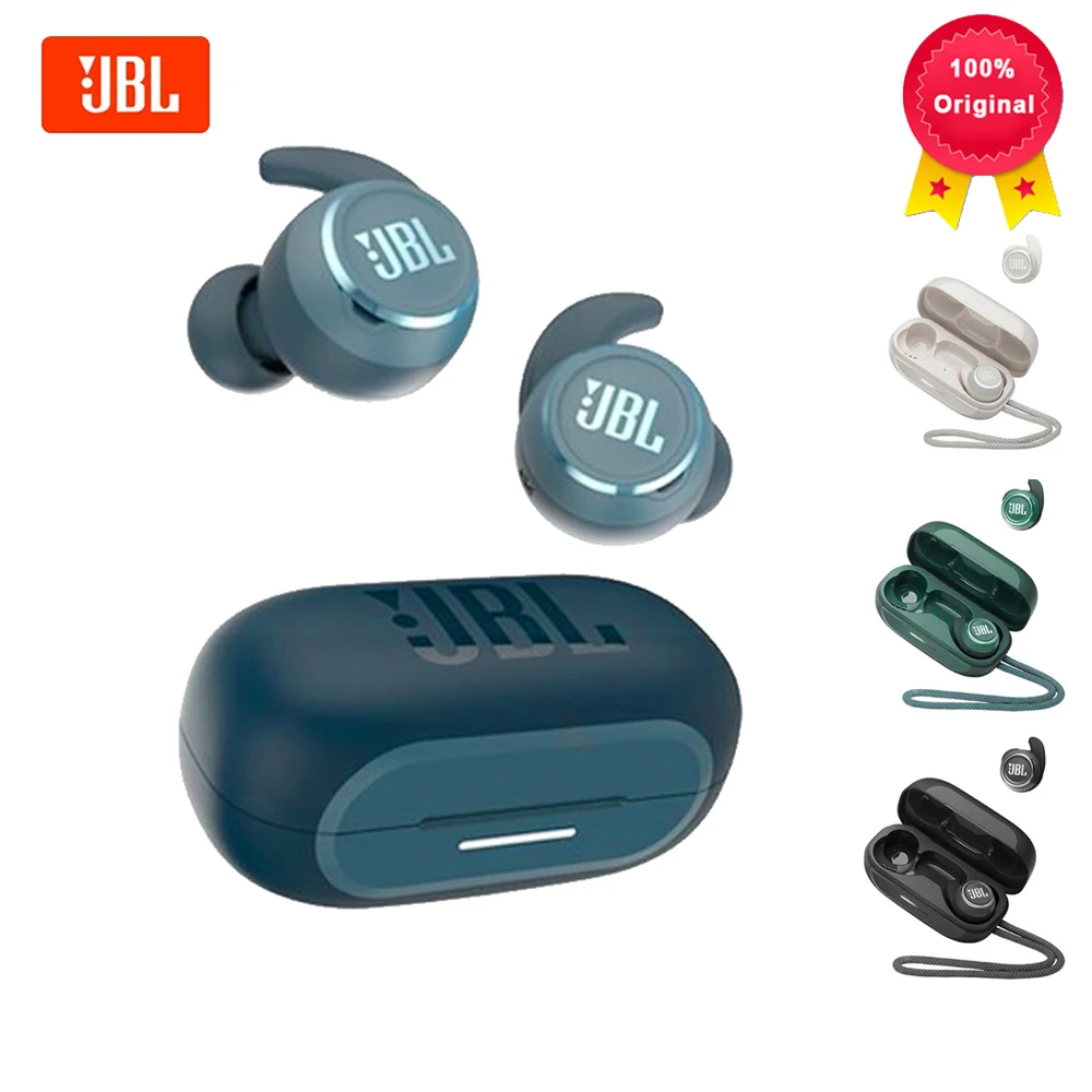

Original JBL REFLECT MINI NC Wireless Bluetooth Earphones Stereo Earbuds Bass Sound Headphones Music Gaming Headset With Mic