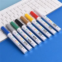 6pcs lot deli permanent oily markers pen school office supply artist student drawing stationery wood rock cd car tire paint mark