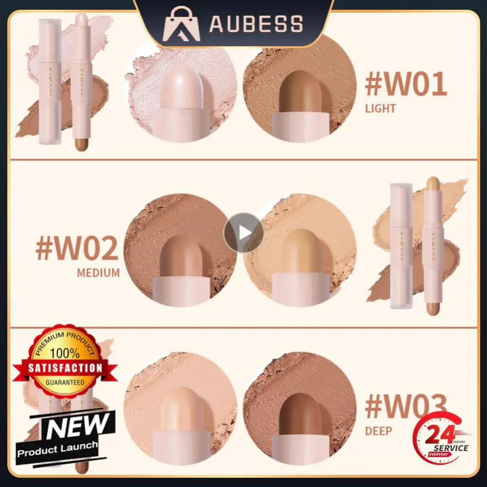 

Contouring Stick Face Highlight Shadow Pen Corrector Pen Highlighters Bronzers Corrector Contour Stick Concealer Pen Portable